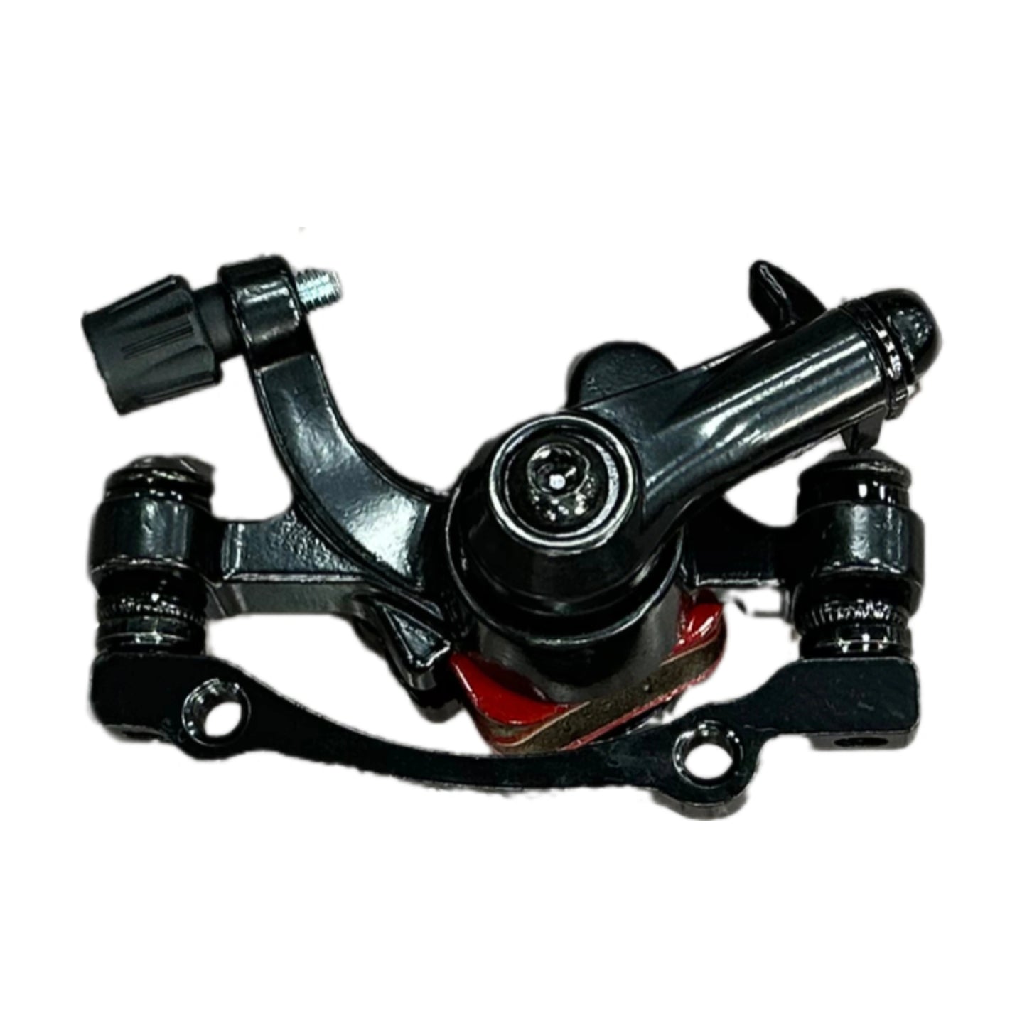 Bicycle brake mechanism on a white background
