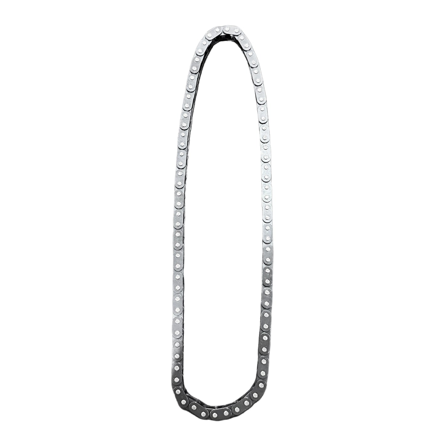 Metal chain on a white background
